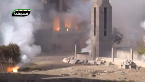 RBK-250 ZAB-2.5 incendiary cluster bomb, thermite. Kafr Batna, Rif Dimashq, Syria